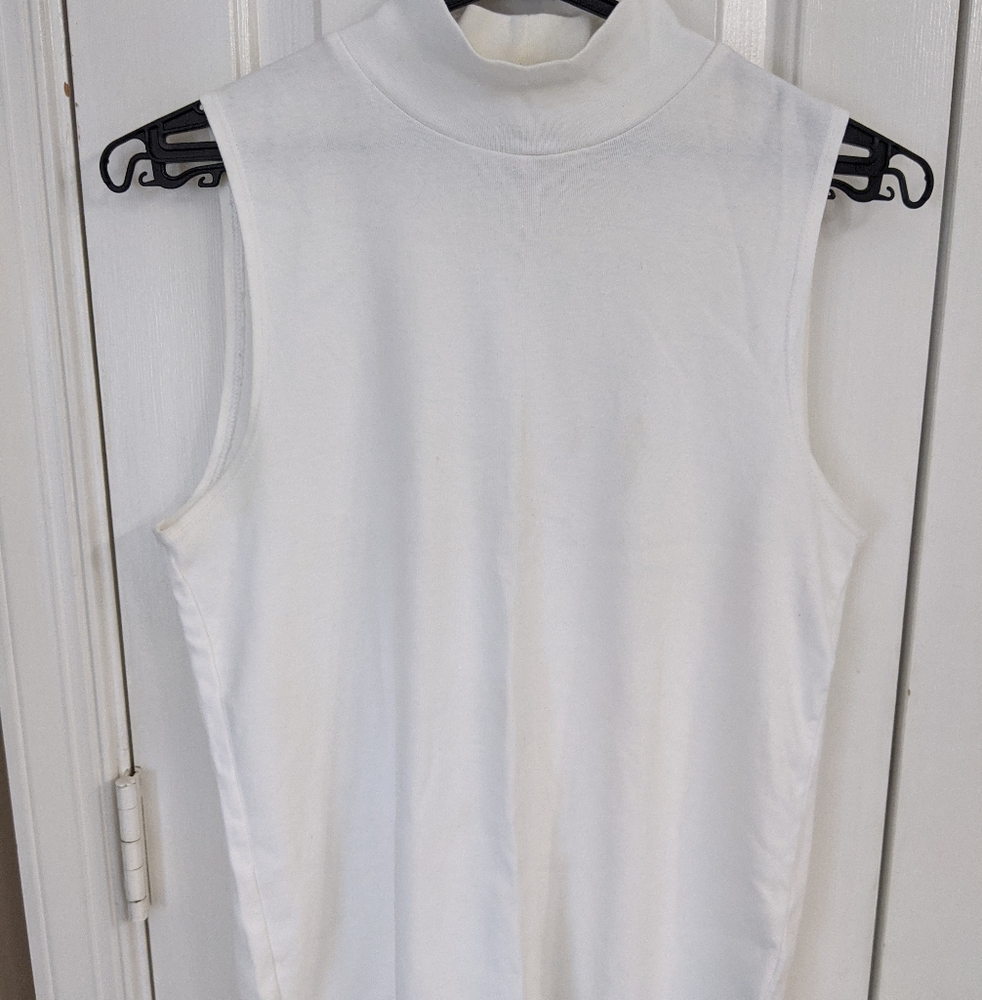 j.crew mock neck sleeveless top